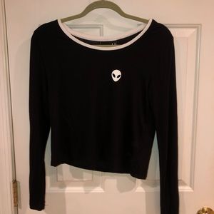 Long Sleeve Cropped Tee